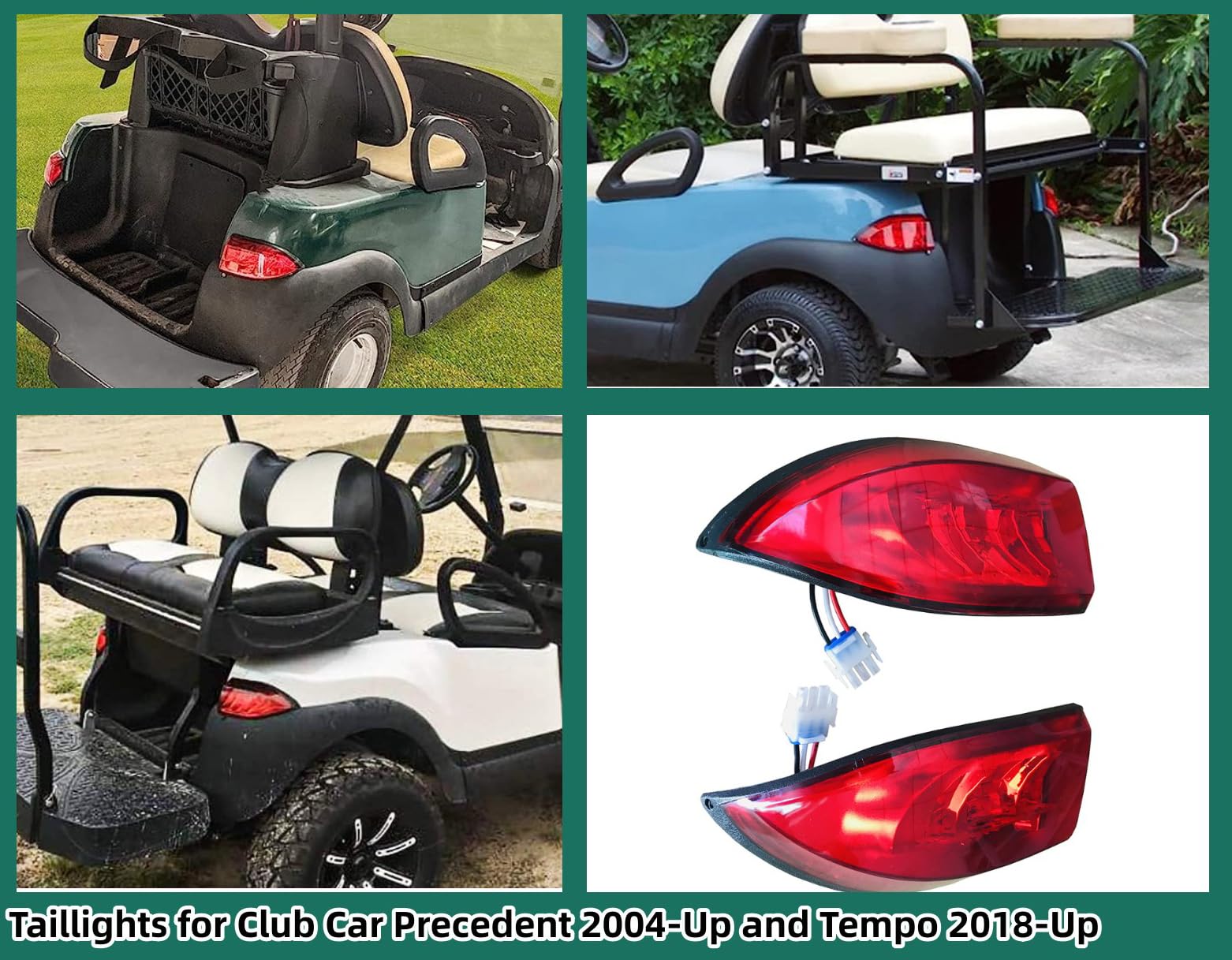 Club Car Precedent Complete LED Light Kit with Turn Signals, Hazard Flasher, Horn & Brake - Fits 2004 & Up Models - Perfect for Golf Cart Safety & Night Driving