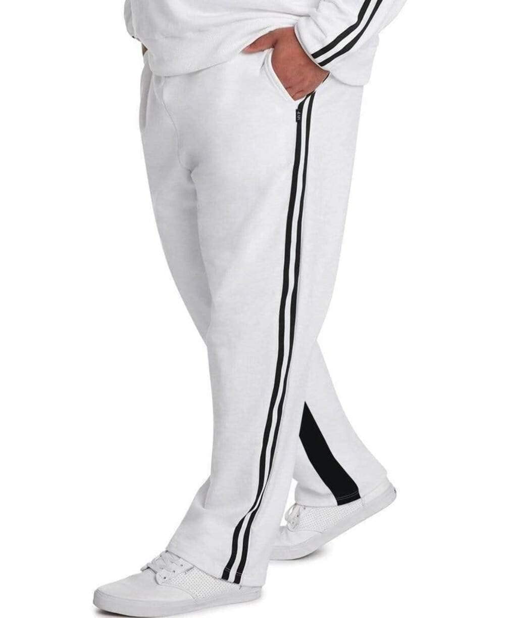 MVP Collections Men's Big & Tall Striped Athletic Jogger Pants - Comfortable Lounge & Workout Pants for Casual Wear, Running & Gym