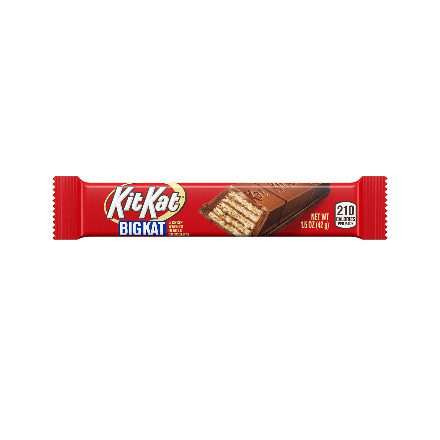 Kit Kat Big Kat Milk Chocolate Bars - 5 Crisp Wafers in Each 1.5oz Bar (24 Count) - Perfect for Office Snacks, Party Favors & Halloween Treats