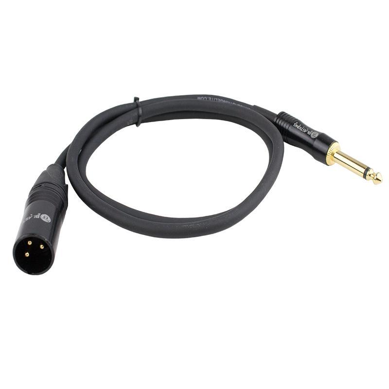 Professional XLR Male to 1/4 Inch TRS Cable - High-Quality Balanced Audio Connector for Studio Recording, Live Sound & DJ Equipment