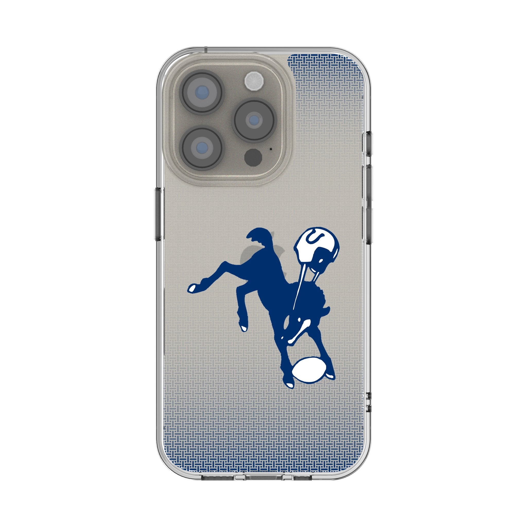 Vintage Baltimore Colts 1946 Historic Collection Linen Clear Phone Case for iPhone 14/13/12/11 Pro Max - Retro NFL Football Team Protective Cover for Sports Fans & Collectors - Perfect for Game Days & Memorabilia Display