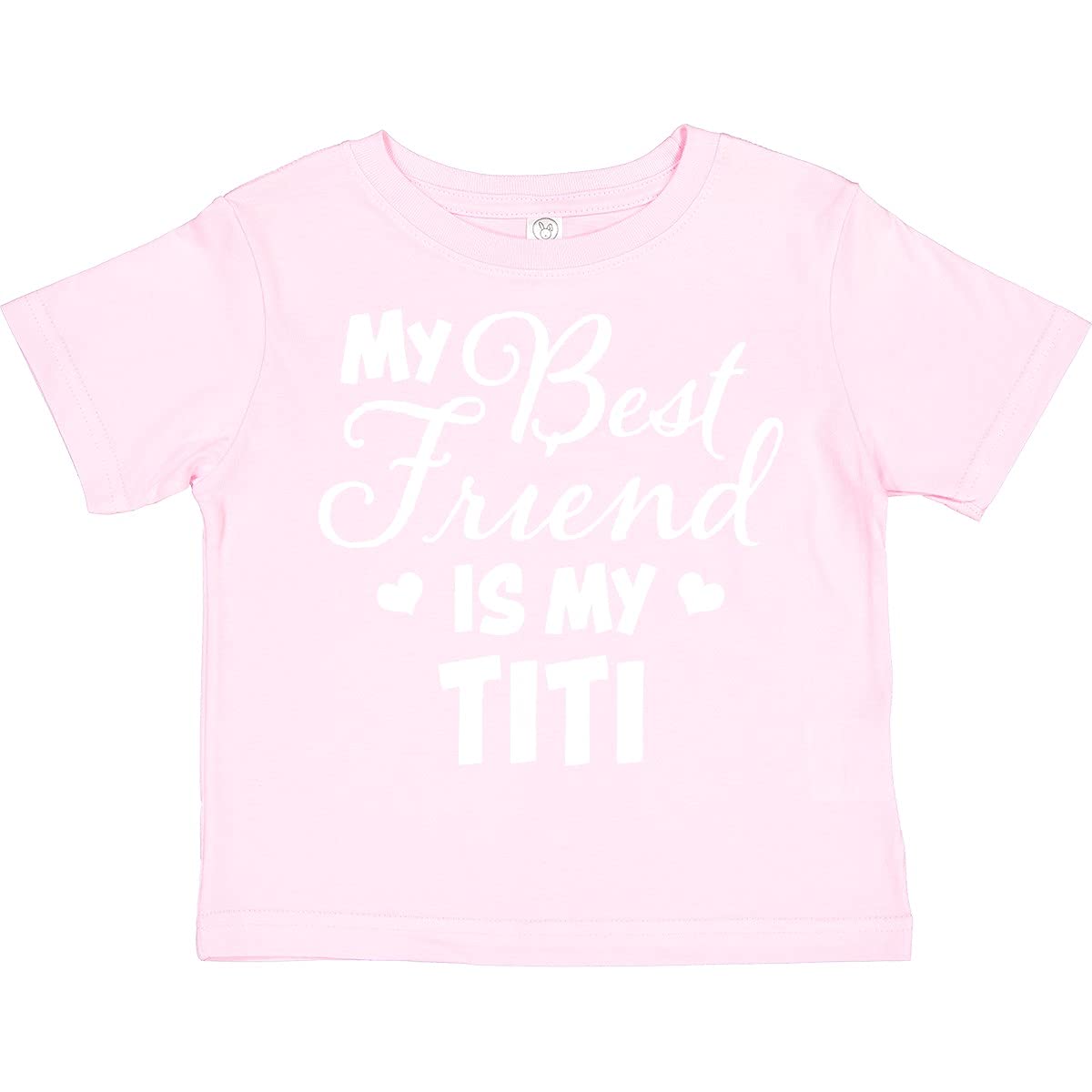 My Best Friend is My Titi with Hearts Toddler T-Shirt - Perfect for Playdates, Family Outings, and Casual Wear