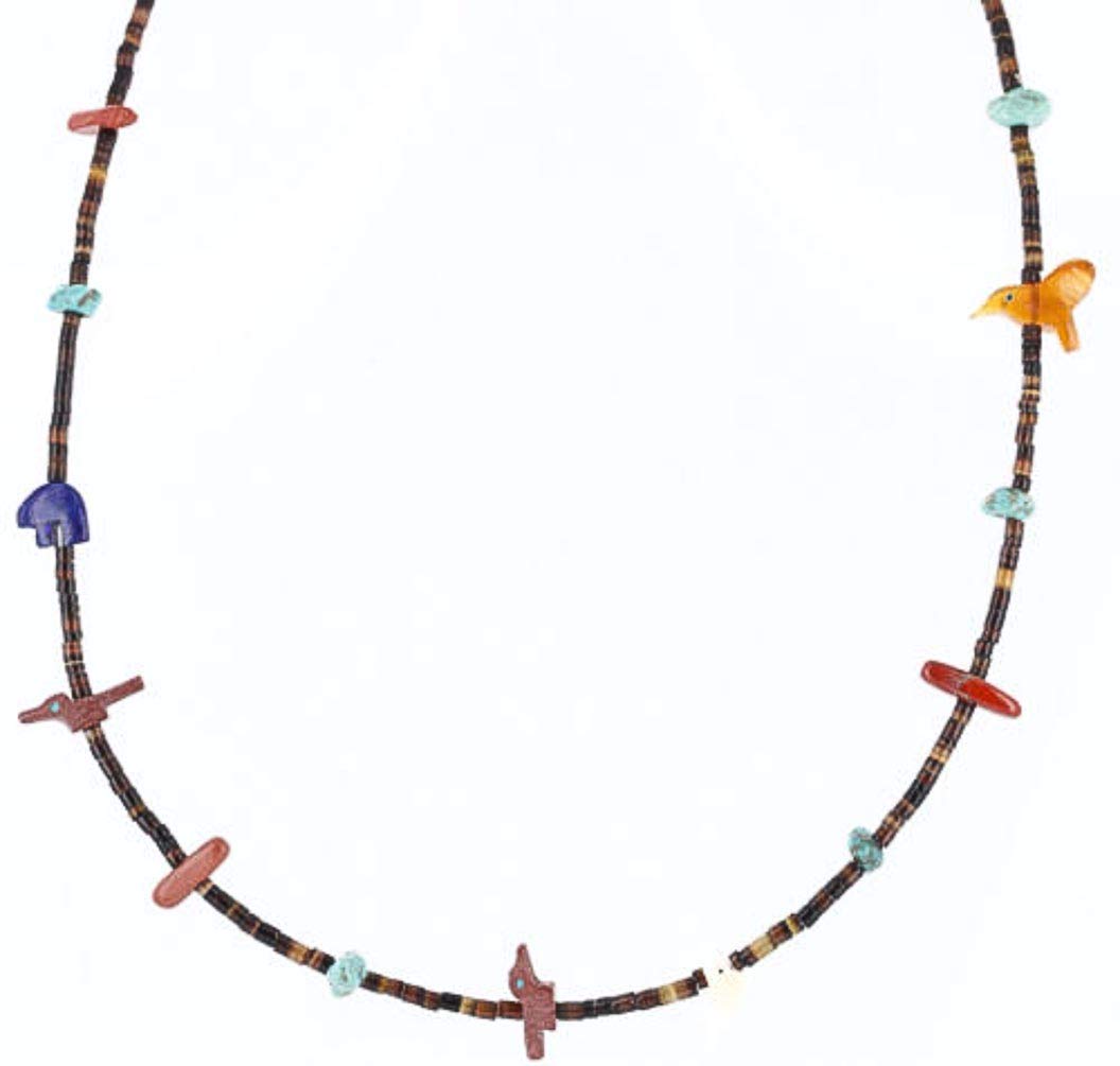 Certified Authentic Navajo .925 Sterling Silver Turquoise Jasper Lapis Native American Handmade Necklace - Perfect for Boho Fashion, Gift Giving & Cultural Jewelry Collectors