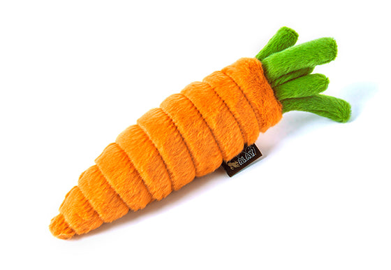 Garden Fresh™ Carrot Plush Dog Toy by Pet P.L.A.Y. - Soft & Durable Chew Toy for Small & Medium Dogs - Perfect for Playtime, Training & Cuddling