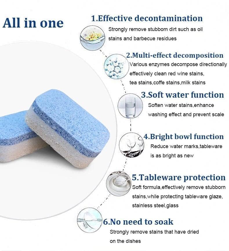 12 Pack Washing Machine Cleaner Descaler Tablets - Deep Cleaning for HE Front Load & Top Load Washers, Removes Odor & Mold - Use Monthly for Fresh Laundry & Appliance Maintenance