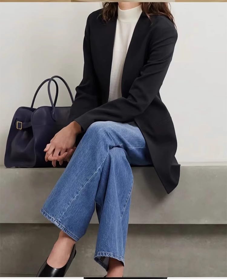 Premium Genuine Leather Large Tote Bag for Women - Stylish & Spacious Handbag for Work, Travel & Everyday Use