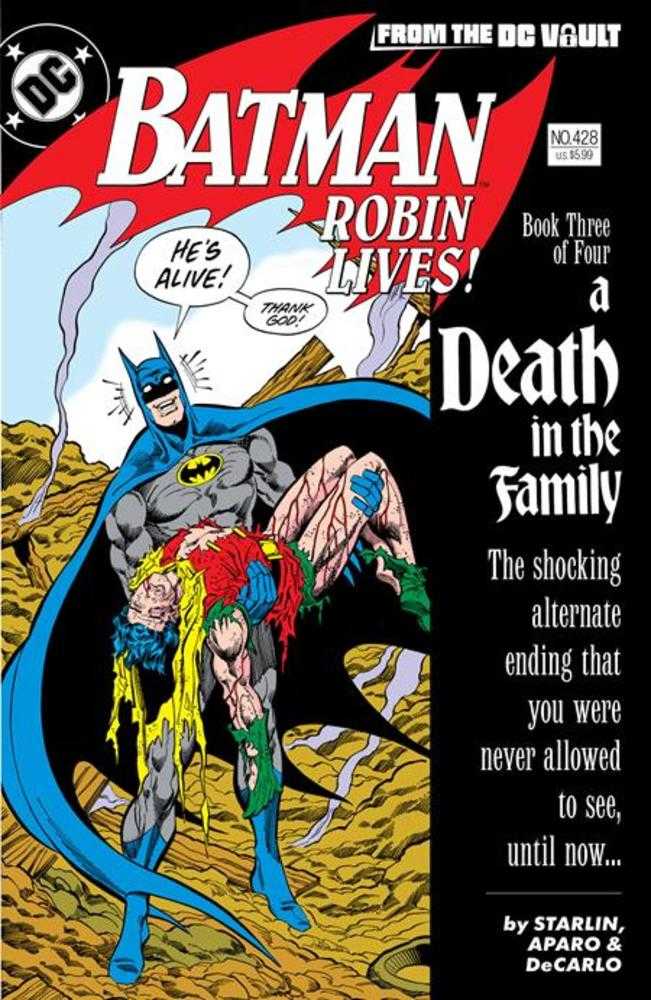 Batman #428 Robin Lives (One Shot) 2nd Print Cover B Jim Aparo Variant - Premium Card Stock Edition - Collectible Comic Book for DC Fans & Investors - Perfect for Display, Gifts, and Comic Collections