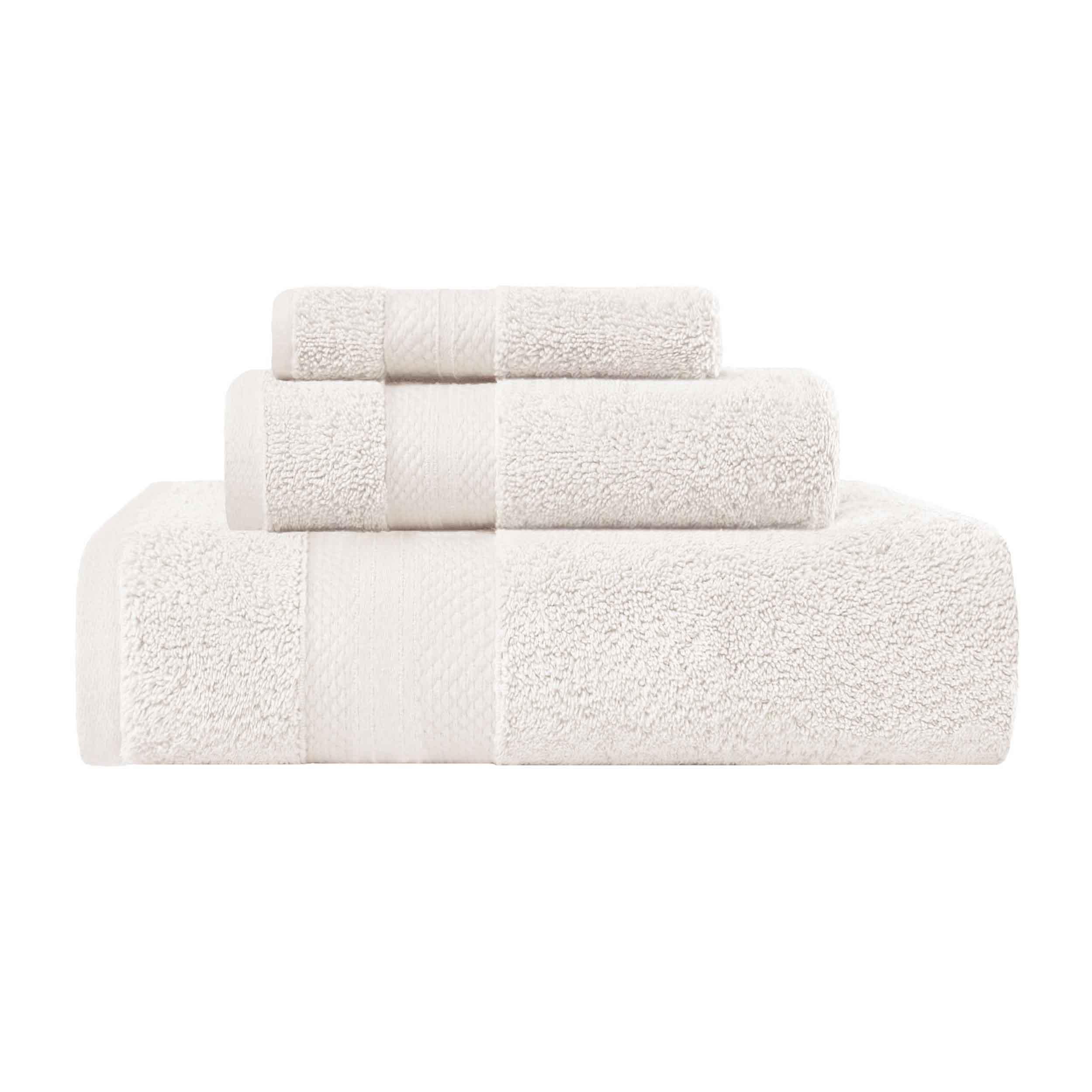 Premium Turkish Cotton 3-Piece Ultra Plush Bath Towel Set - Highly Absorbent, Soft & Luxurious for Spa, Bathroom, and Beach Use