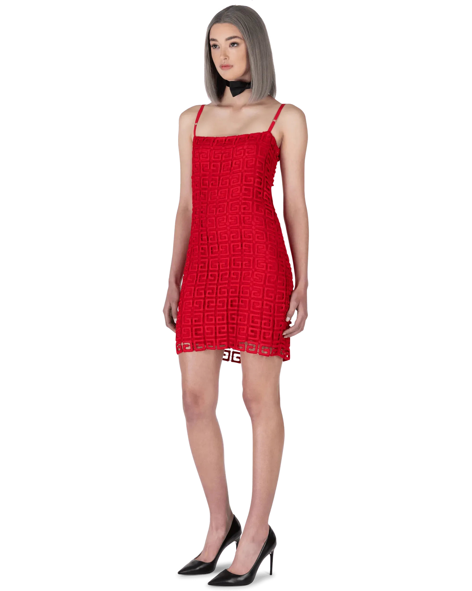 Elegant Monogram 4G Slip Dress for Women - Sexy Bodycon Midi Dress with Adjustable Straps | Perfect for Date Night, Cocktail Parties & Special Occasions