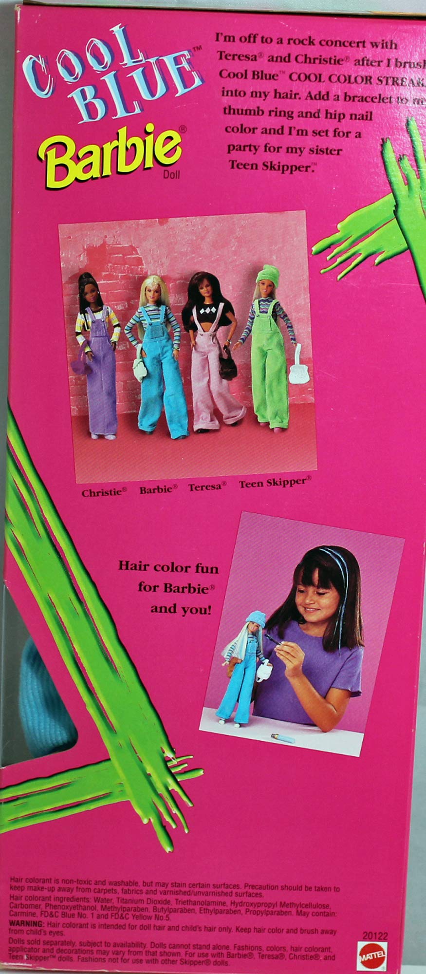 Vintage 1997 Cool Blue Barbie Doll - Collectible Toy for Barbie Enthusiasts & 90s Nostalgia | Perfect for Display, Gifts, and Play