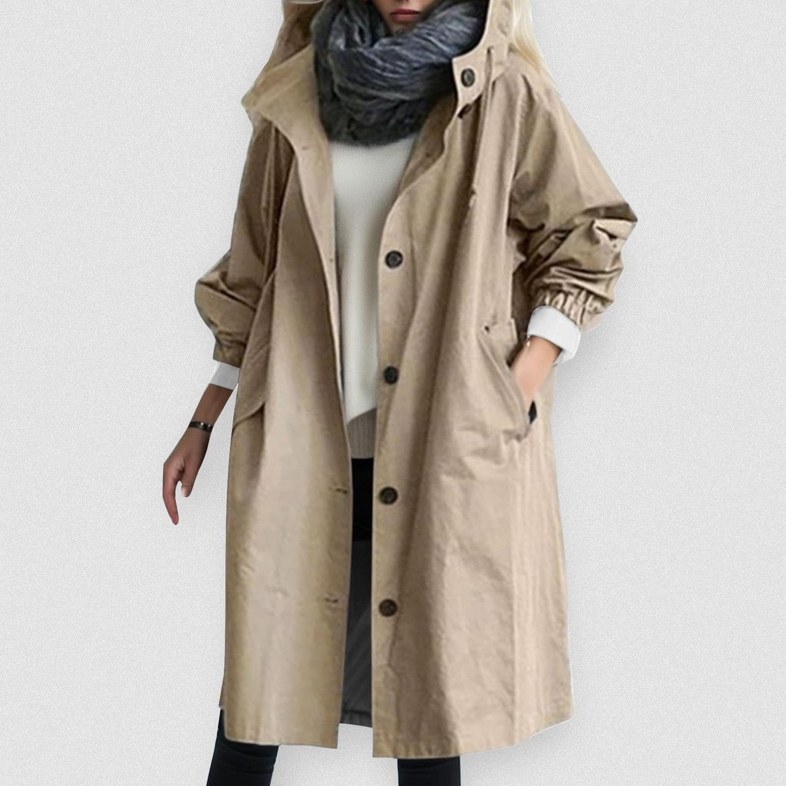 **Women's Waterproof Lightweight Rain Jacket with Hood - Windproof Trench Coat for Outdoor Hiking, Travel & Commuting**    *优化说明：*   1. **SEO关键词优化**：核心词前置（Waterproof, Lightweight, Rain Jacket），加入高频搜索词（Windproof, Trench Coat）。   2. **场景扩展**：明确使用场景（Hiking, Travel, Commuting），覆盖更多搜索意图。   3. **语法规范**：修正所有格（Women's），删除重复词（Waterproof仅出现一次），标题简洁无堆砌。