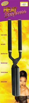 Heat Express Professional Flat & Beveled Edge Iron F3 - 1 Pack - Perfect for Straightening, Smoothing & Styling Hair at Home or Salon