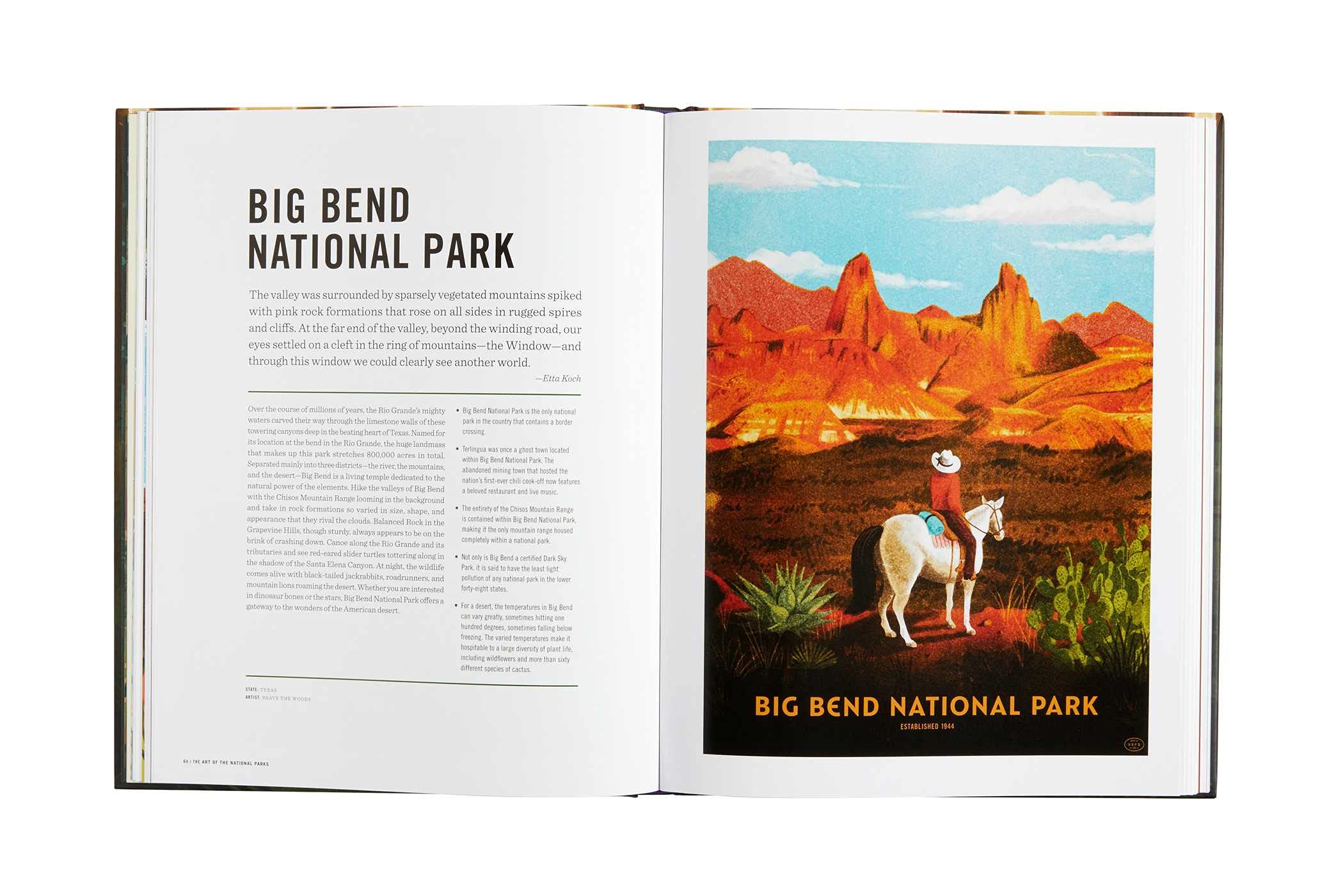 National Parks Art Book - Nature Lovers Gift for Home & Office Decor