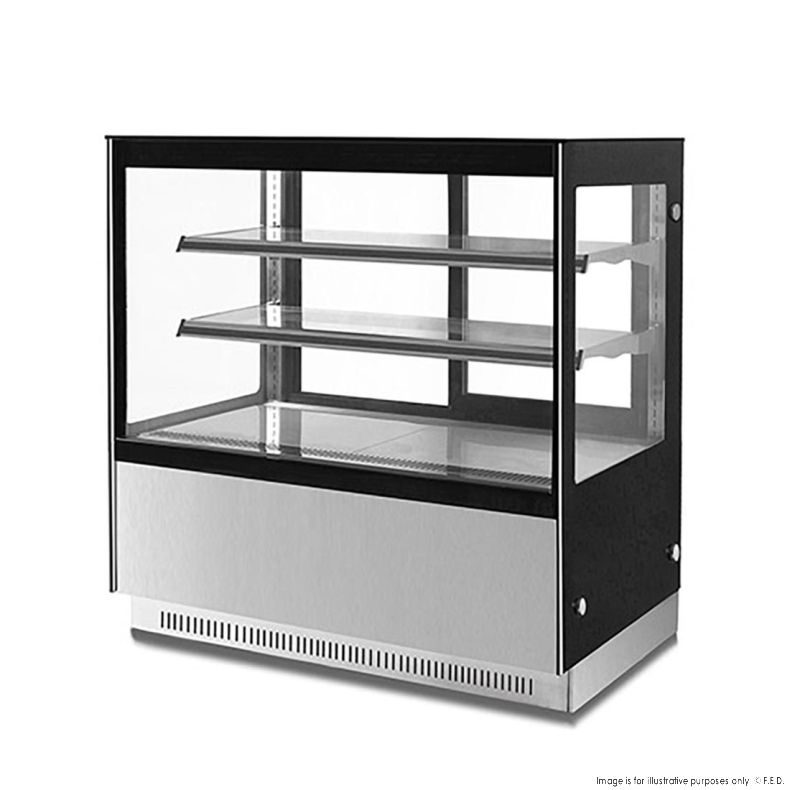 Bonvue Modern 2-Tier Cake Stand & Food Display Shelf - Stainless Steel Buffet Serving Tray for Desserts, Pastries, Cupcakes at Parties, Weddings, and Bakeries