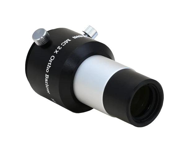 2X Ortho Barlow Lens for Telescopes - High-Quality Astronomy Accessory for Enhanced Planetary and Lunar Viewing