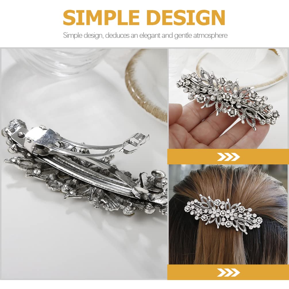 KALLORY Women's Rhinestone Hair Clips - Elegant Crystal Hair Barrettes for Women & Girls | Perfect for Weddings, Parties & Daily Hair Accessories