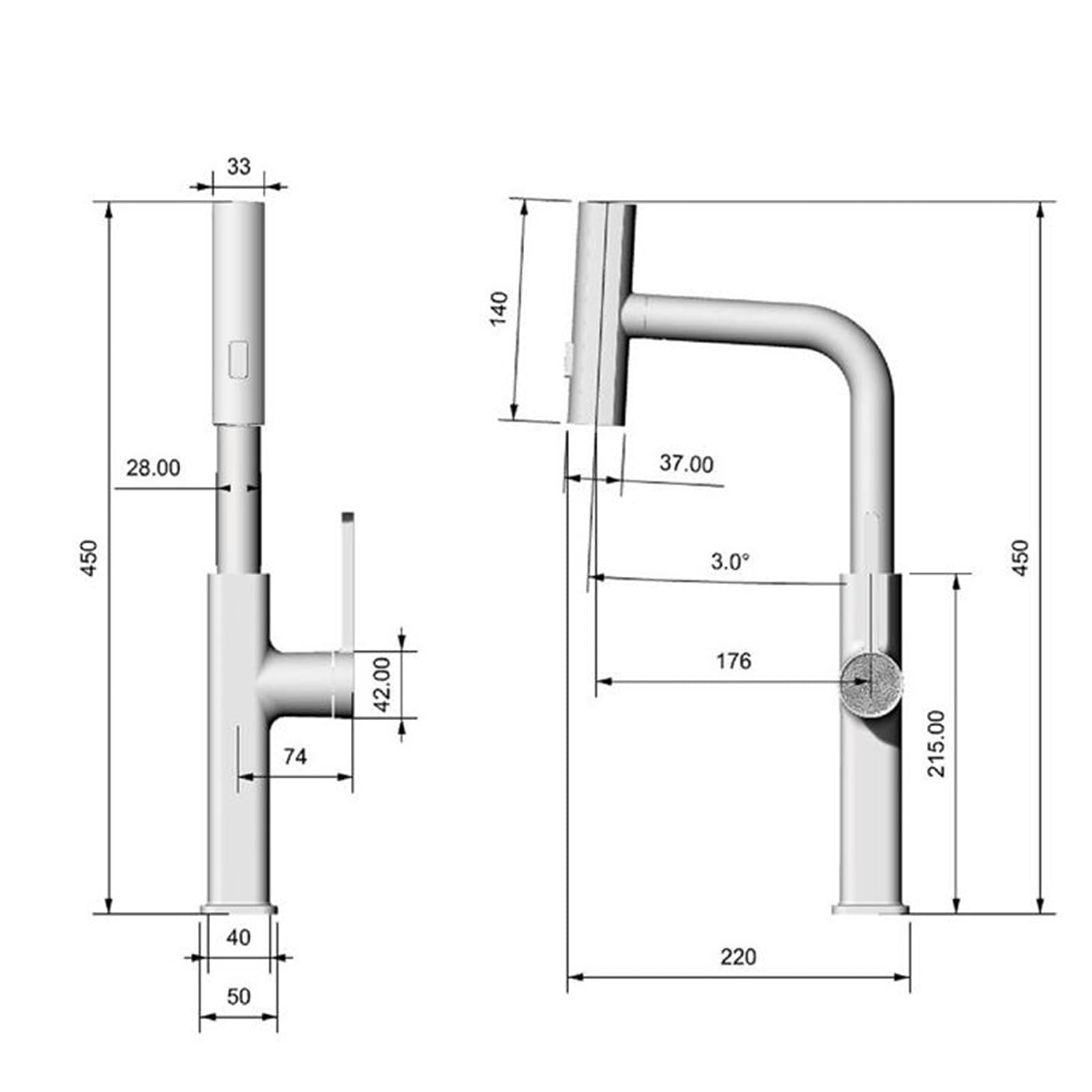 Brass Pull-Out Spray Bathroom Sink Faucet - White Modern Basin Mixer Tap with Adjustable Water Flow for Bathroom Vanity, Kitchen, and Utility Sink Installation