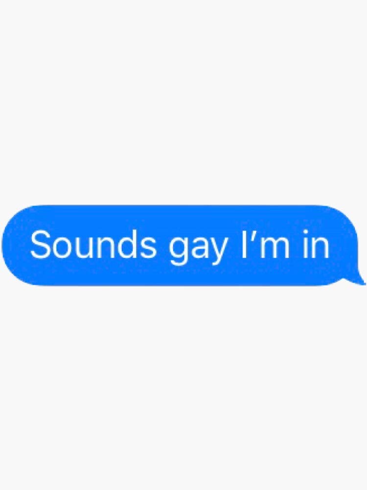 LGBTQ+ Pride 'Sounds Gay I'm In' Sticker - Waterproof Decal for Hydro Flask, Laptop, Skateboard, Phone Case, Tumbler & More