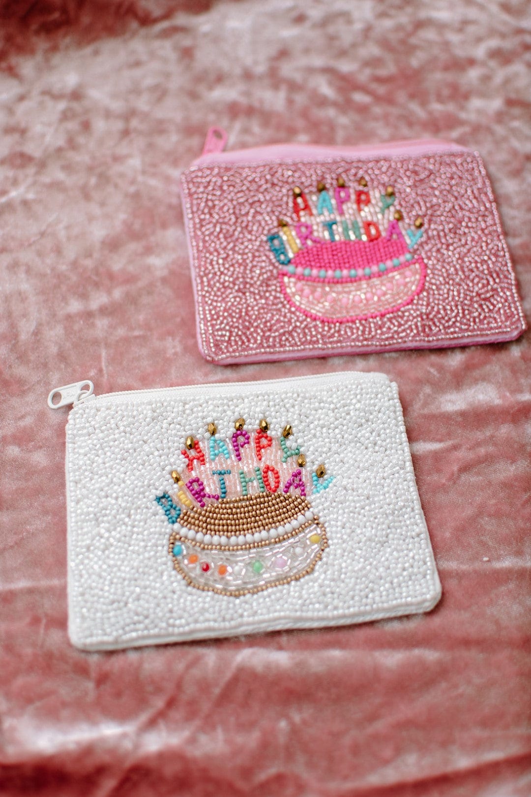White Happy Birthday Money Pouch - Elegant Cash Gift Envelope for Parties, Celebrations & Special Occasions