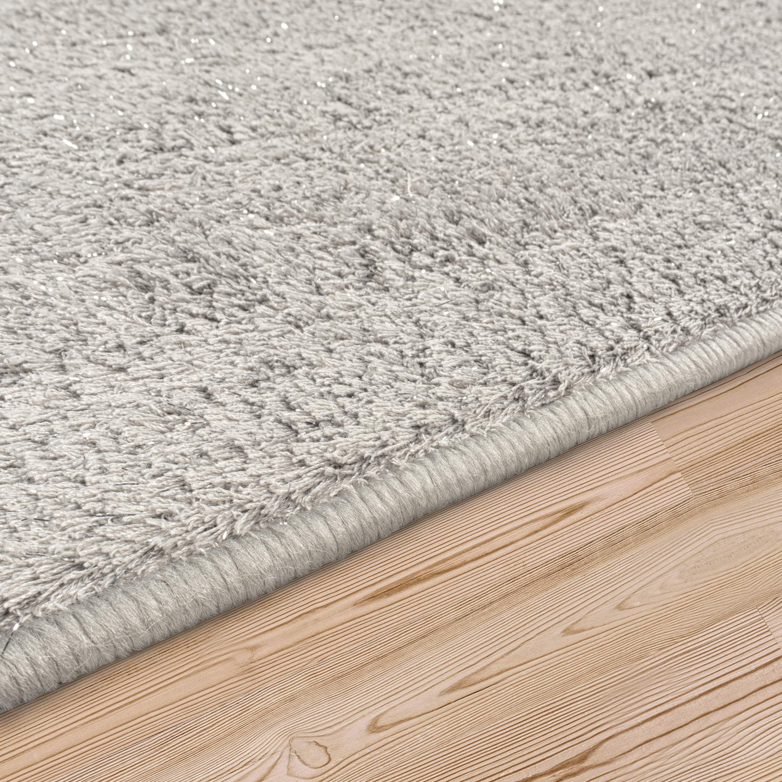 Premium Lurex Plush Shag Area Rug - Soft & Luxurious Indoor Carpet for Living Room, Bedroom - Adds Elegance & Comfort to Your Home Decor