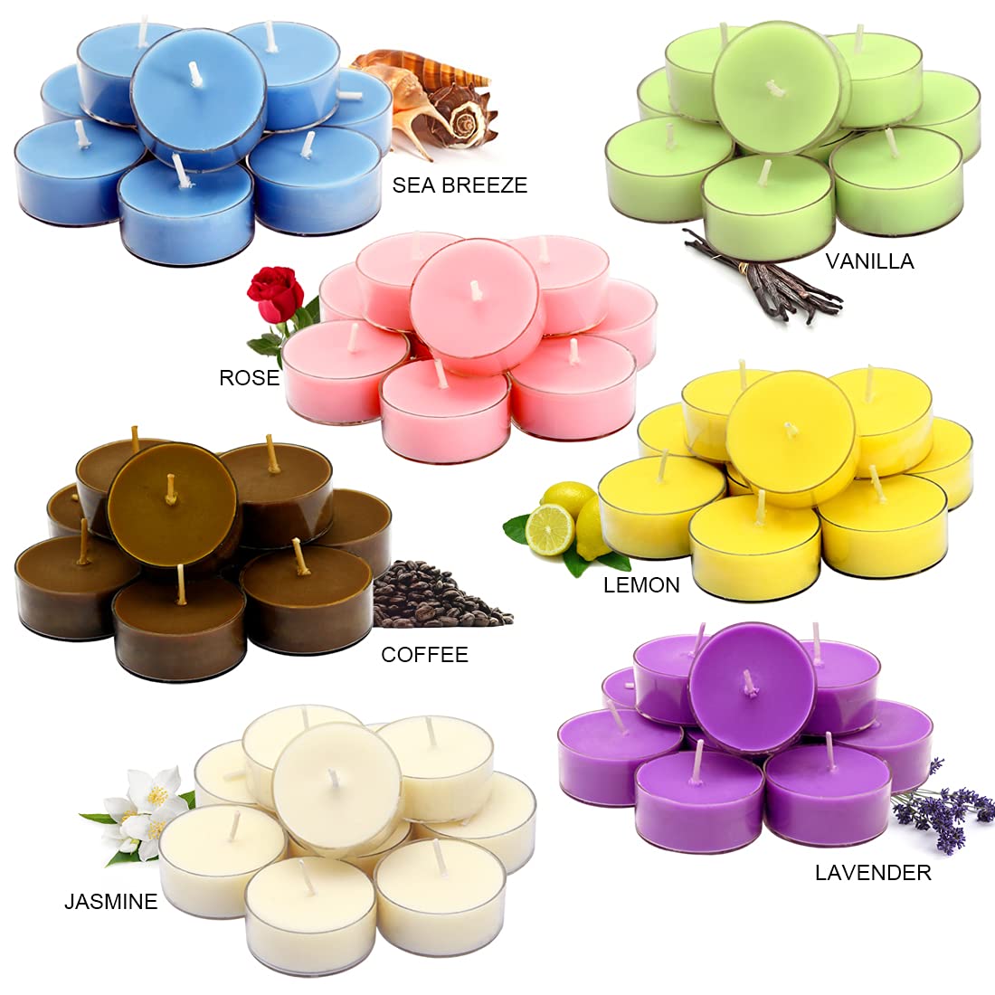 DEYBBY Natural Scented Soy Wax Tealight Candles - 36 Pack Lavender Aromatherapy Candles, 4-Hour Burn Time, Relaxing Home Fragrance for Spa, Yoga, Meditation & Romantic Dinners - Perfect Valentine's Day Gift