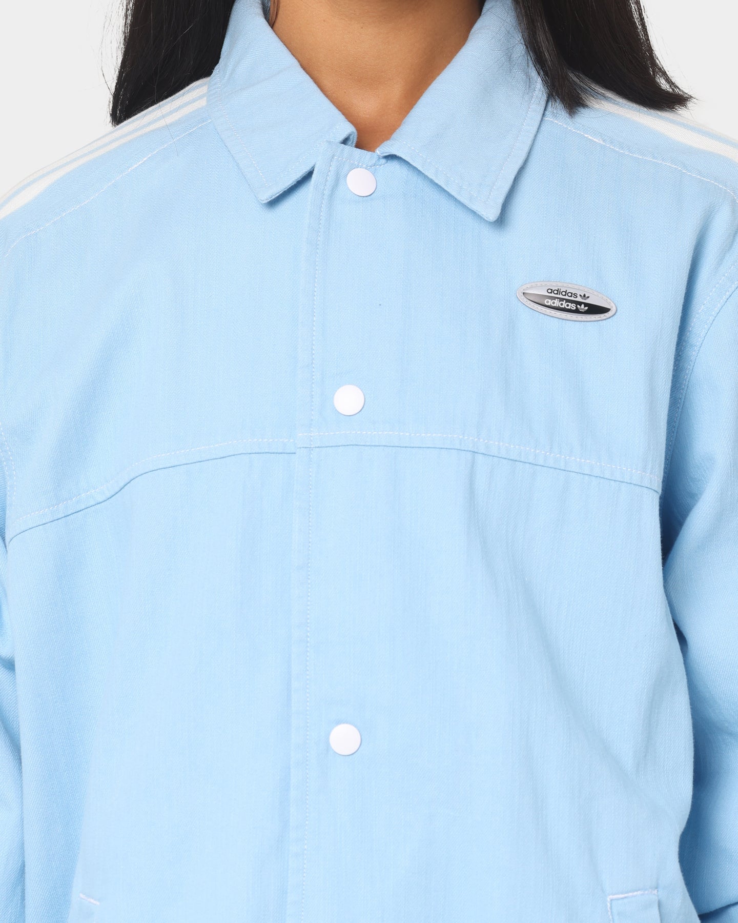 Adidas Denim Jacket for Men - Light Blue Wash Casual Jacket with Classic Logo | Perfect for Streetwear, Spring Outfits & Everyday Fashion