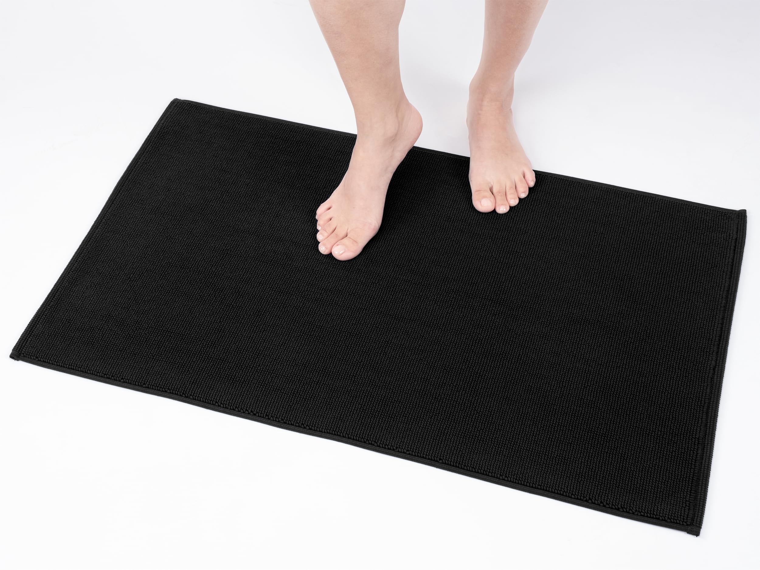 Premium 100% Cotton Bath Rug - Soft Absorbent Non-Slip Bath Mat for Bathroom (20