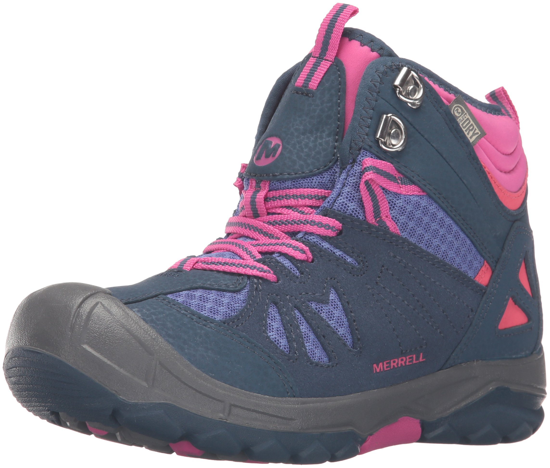 Merrell Capra Mid Waterproof Hiking Boots for Kids - Toddler, Little Kid & Big Kid Sizes - Durable Outdoor Adventure Shoes for Hiking, Camping & Trail Walking