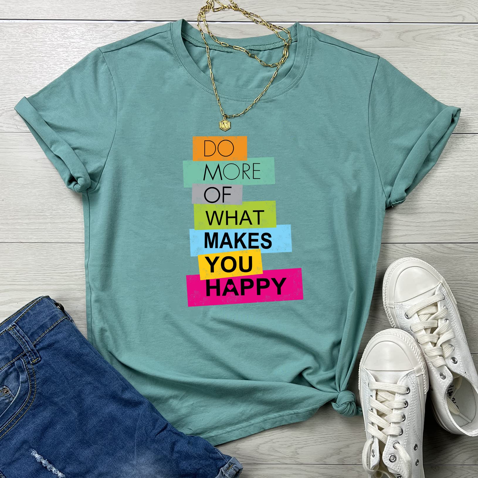 BLACKOO Women's Graphic Soft T-Shirts - Cute Casual Tees for Everyday Wear, Street Style & Summer Outfits