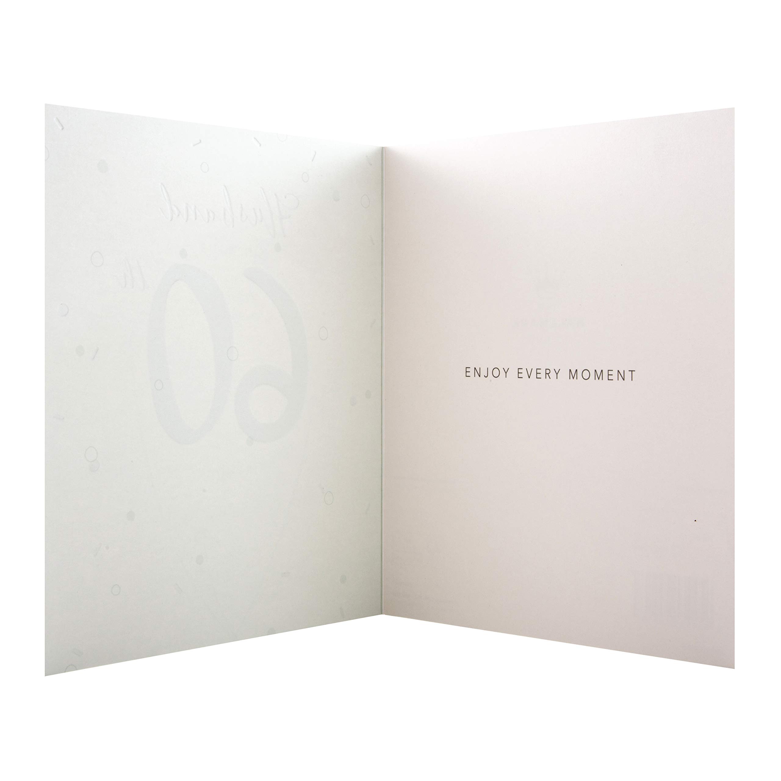 Hallmark 60th Birthday Card for Husband - Elegant Embossed Design on Premium Textured Board | Perfect Milestone Gift for Anniversary, Retirement & Special Occasions