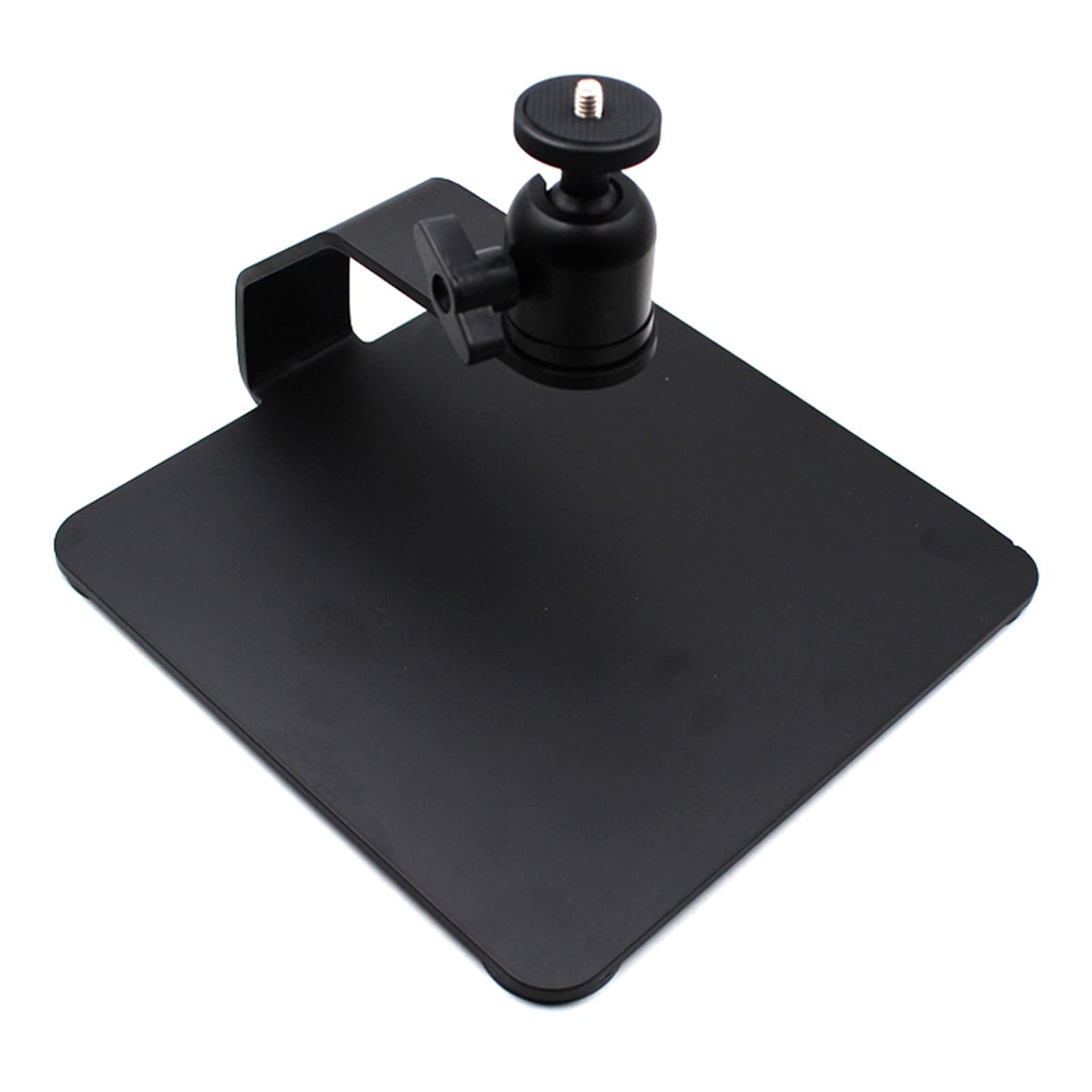 Adjustable 360° Desktop Projector Stand - Mini Projector Mount Holder with Angle Adjustment, Supports Up to 11 lbs for Home Theater, Office Presentations & Outdoor Movie Nights (Square Base)
