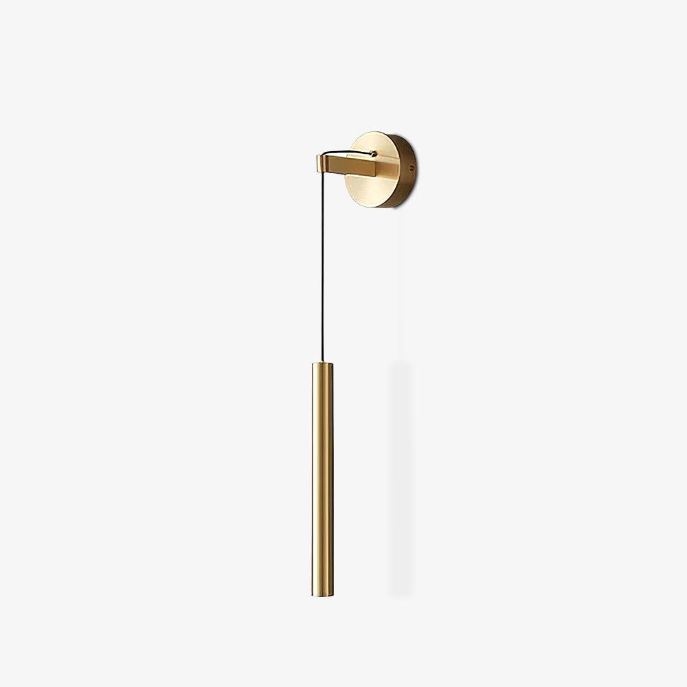 Vintage Brass Wall Sconce Light Fixture - Classic Industrial Style for Living Room, Bedroom, or Hallway Lighting