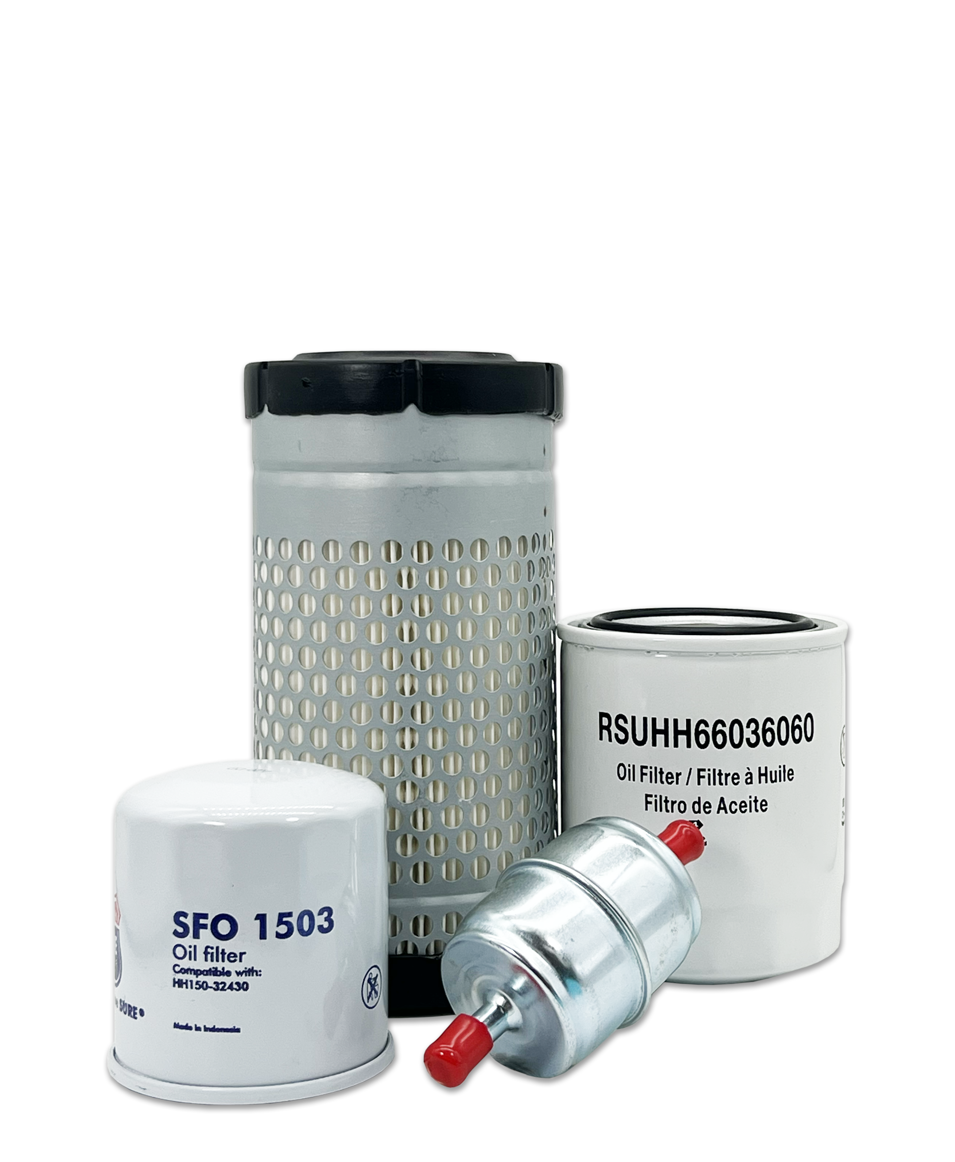 Kubota GR2120B Garden Tractor Maintenance Filter Kit - Air Oil Fuel Filters Replacement Set for Lawn Mower Tractor - Perfect for Routine Maintenance & Engine Protection