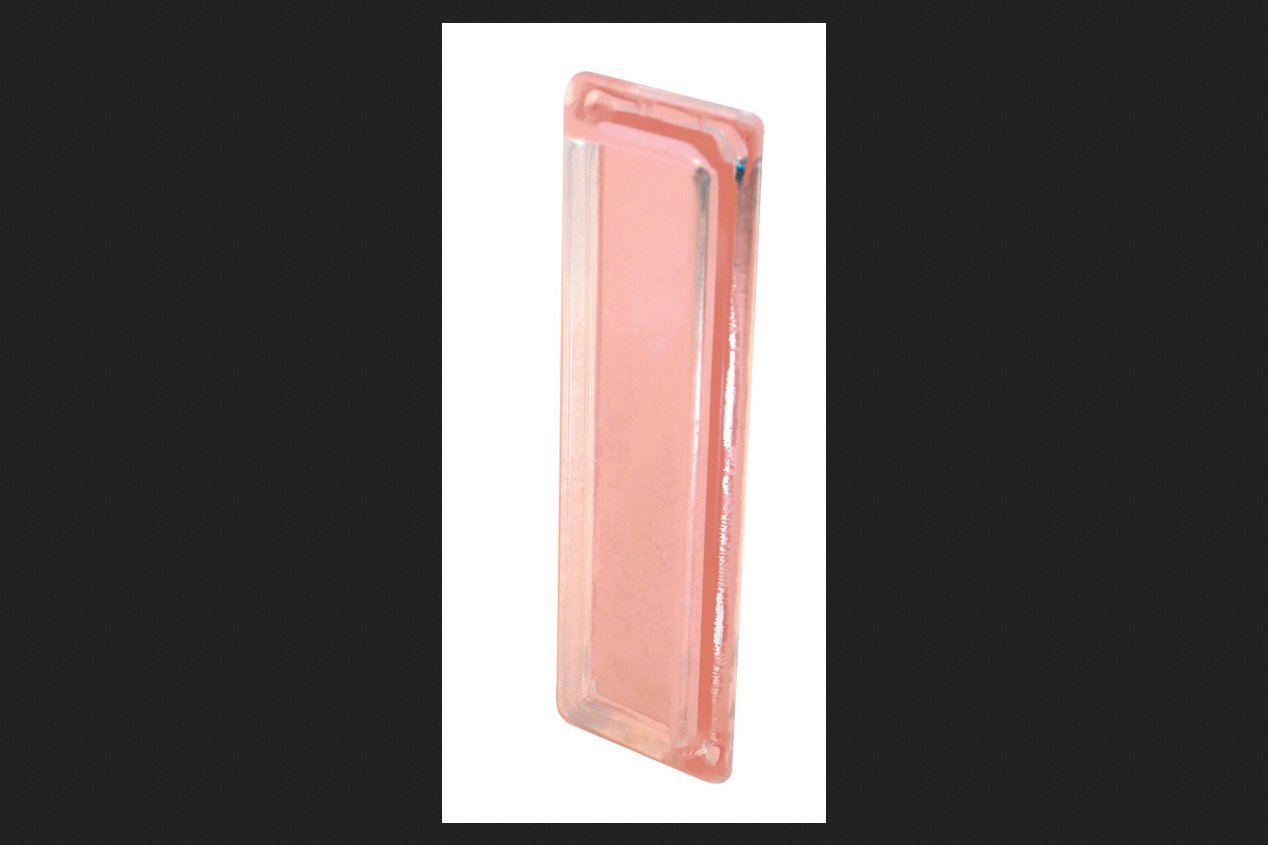 Clear Plastic Pull with Adhesive Back (2-Pack) - Easy Glass Mounting for Cabinets & Windows
