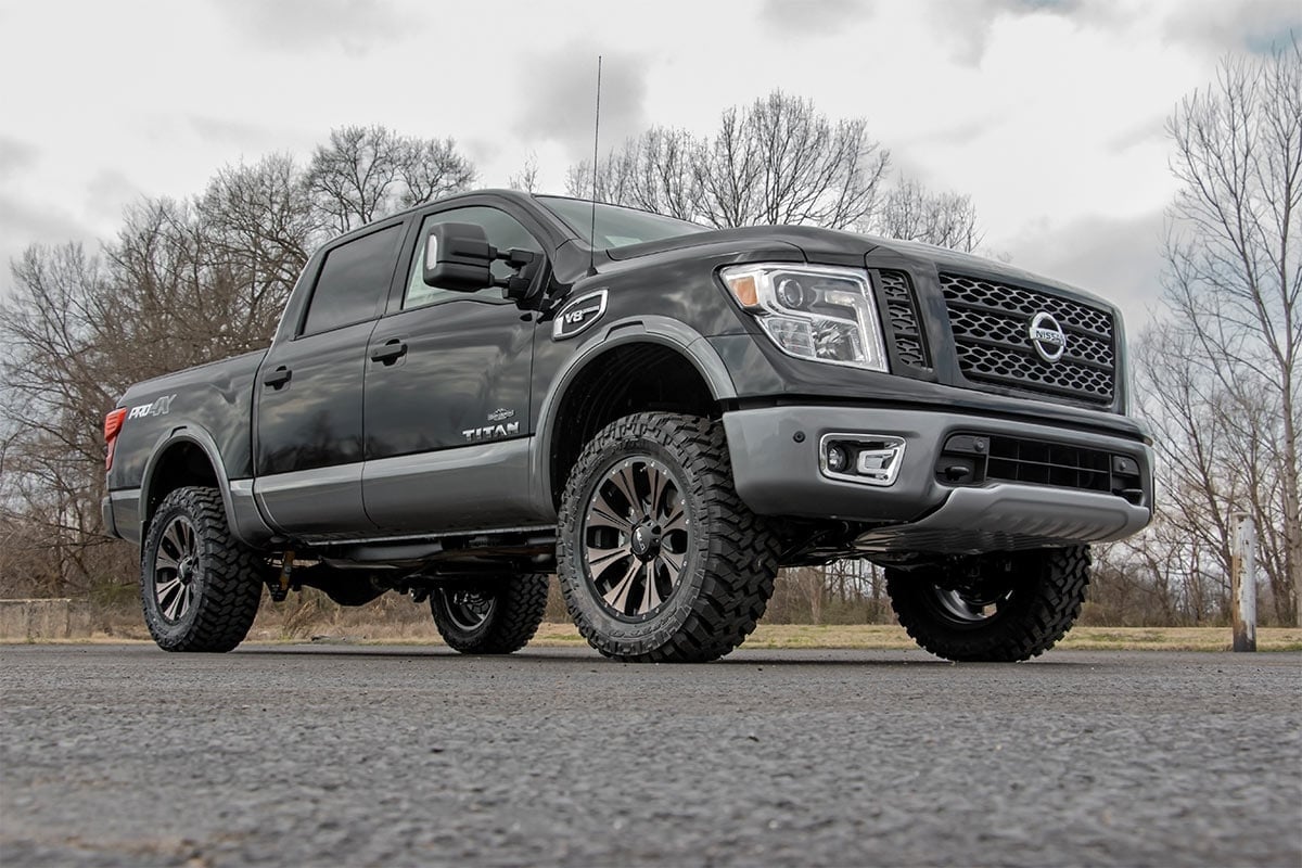 3 Inch Lift Kit for Nissan Titan 2WD/4WD (2004-2024) - Heavy Duty N3 Struts & Shocks (Part# 83432) | Off-Road Suspension Upgrade for Better Ground Clearance & Towing Performance