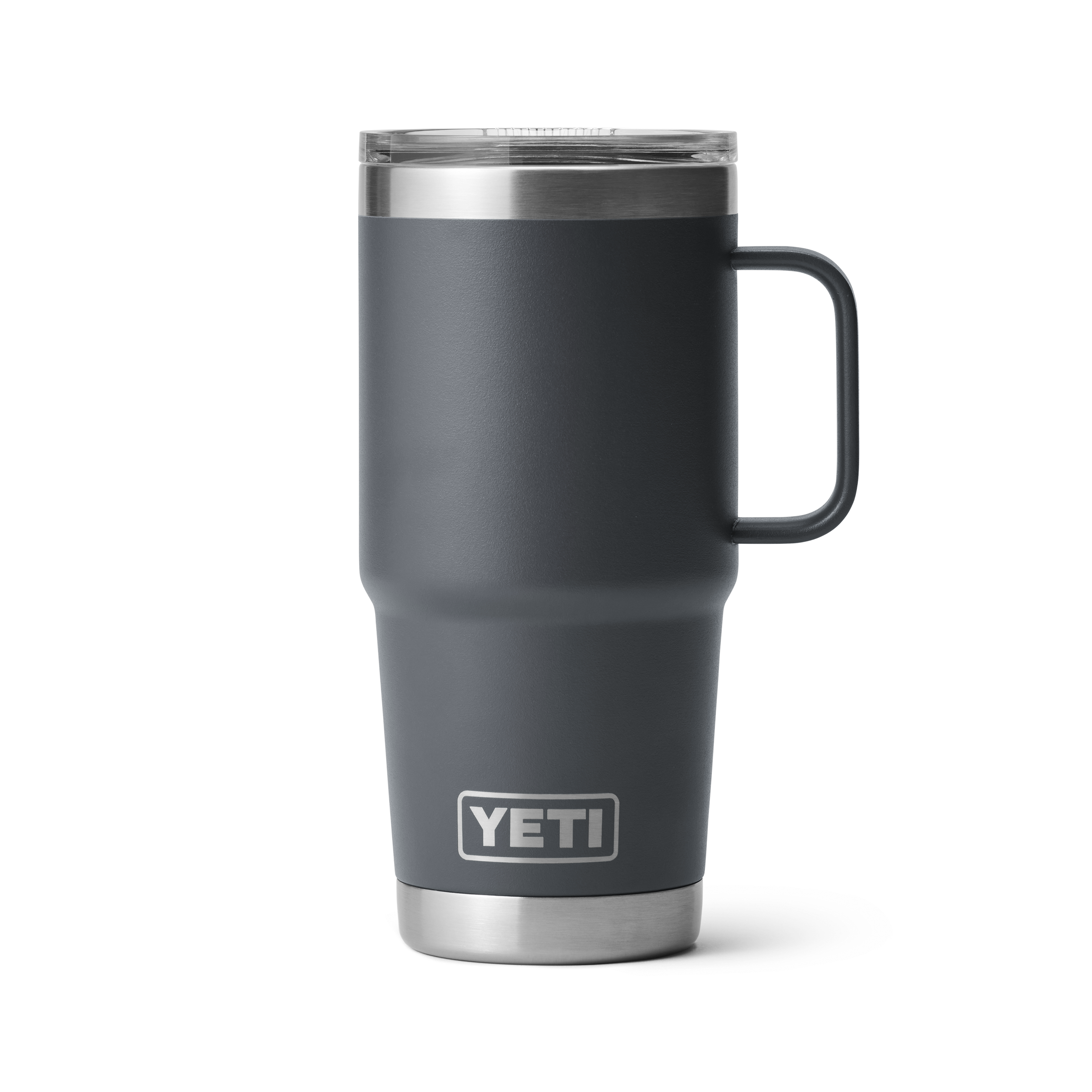 20 oz Rambler Insulated Travel Mug - Charcoal Black, Leak-Proof & Stainless Steel, Perfect for Coffee, Tea & Hot/Cold Drinks on the Go, Office & Outdoor Adventures
