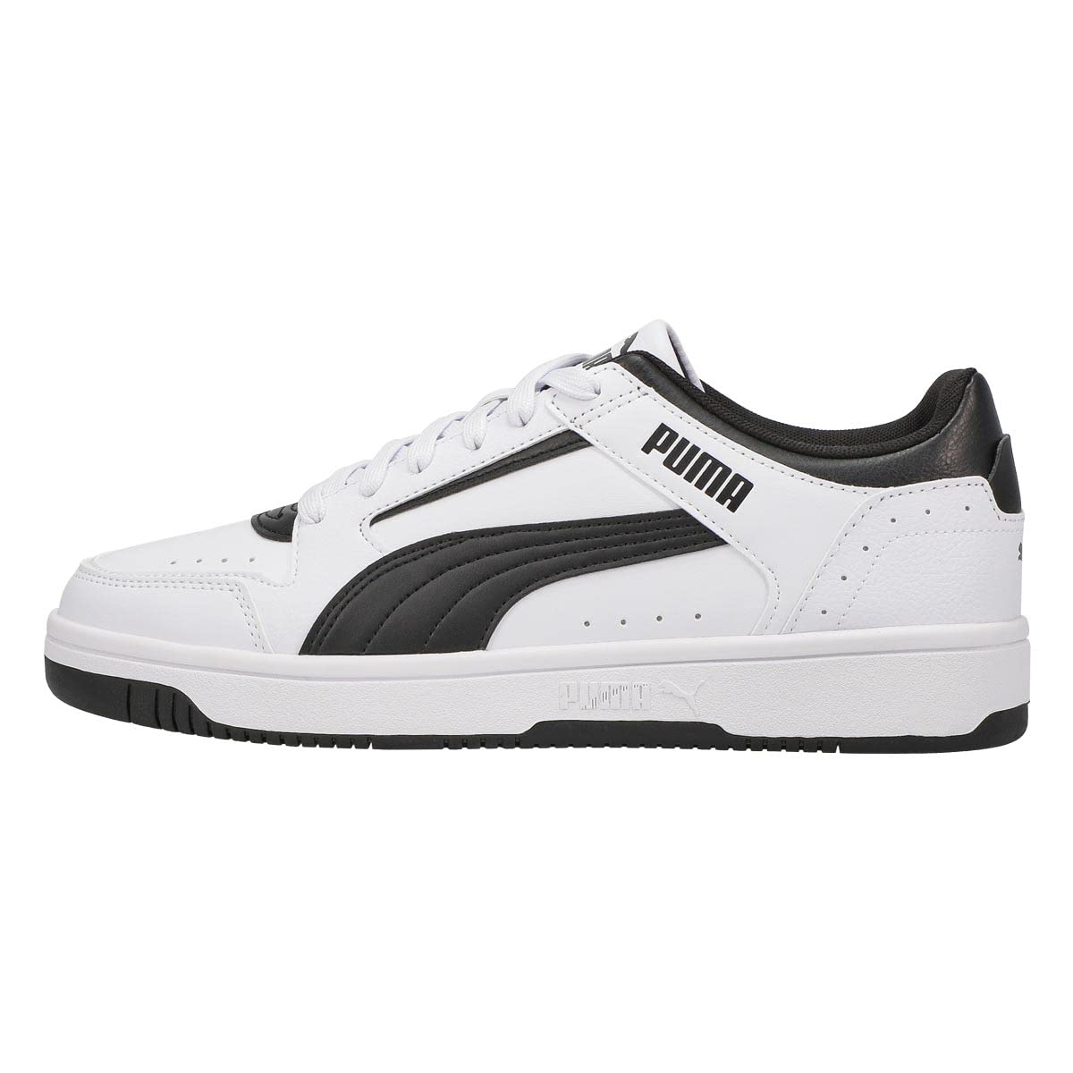 PUMA Men's Rebound Joy Low Lace-Up Sneakers - White Casual Shoes for Walking, Running & Gym Workouts | Comfortable Athletic Shoes for Everyday Wear