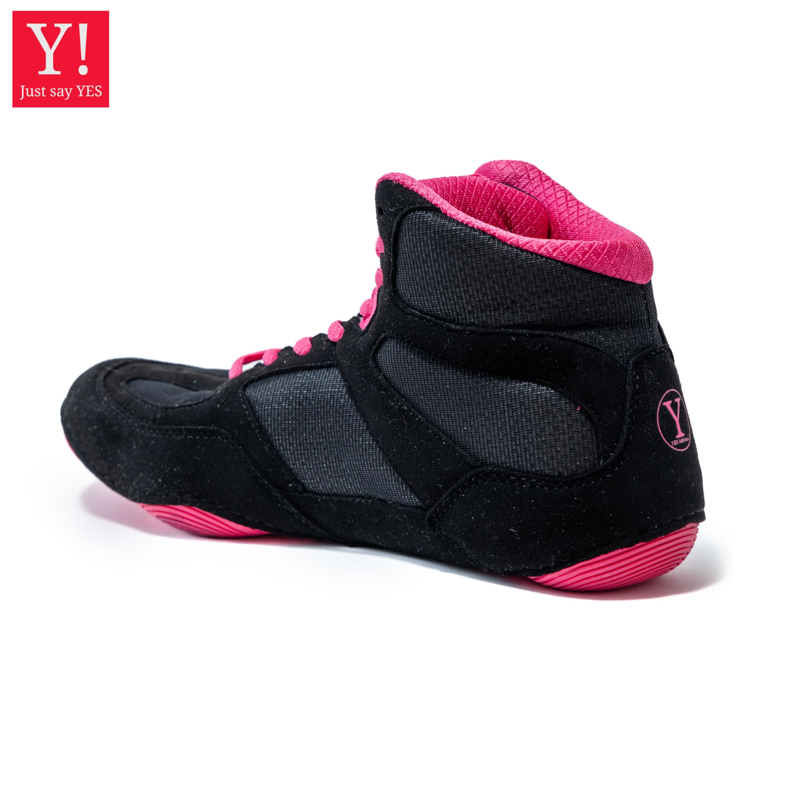 Defiant2 Women's Wrestling Shoes - 100% Anti-Slip Rubber Sole, Lightweight Boxing Shoes for Women | Durable MMA, Powerlifting & Weightlifting Training Shoes (Women's Sizes) - Perfect for Gym, Competition & Martial Arts Practice