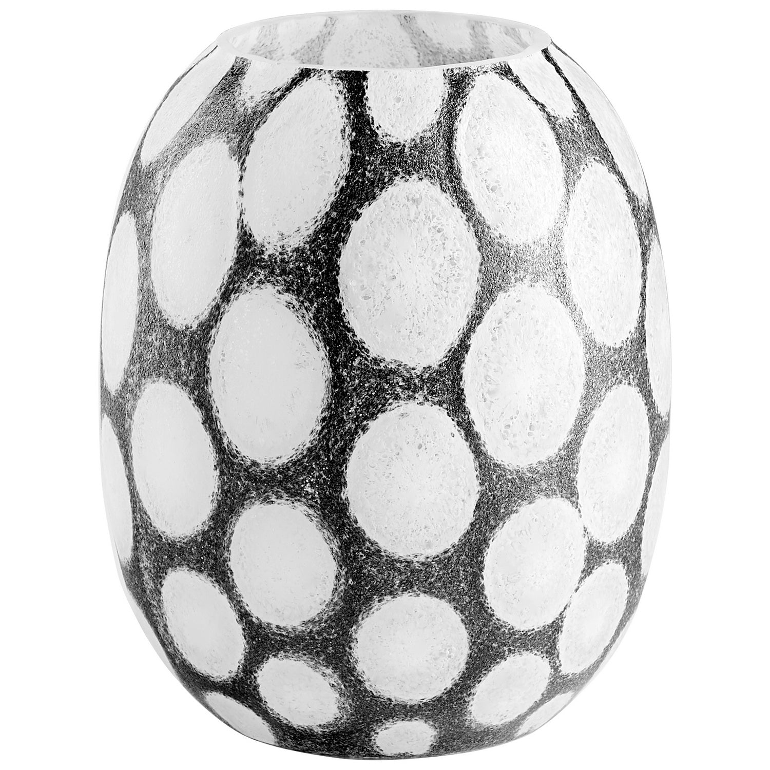 Cyan Design 11067 Brunson Vase - Small Brown and White Ceramic Home Decor for Living Room, Dining Table, or Wedding Centerpiece