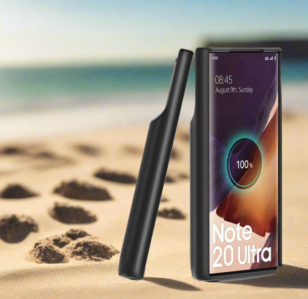 Samsung Galaxy Note 20 Ultra Battery Case 6000mAh Extended Power Bank with Wireless Charging - Perfect for Travel, Work & Outdoor Activities