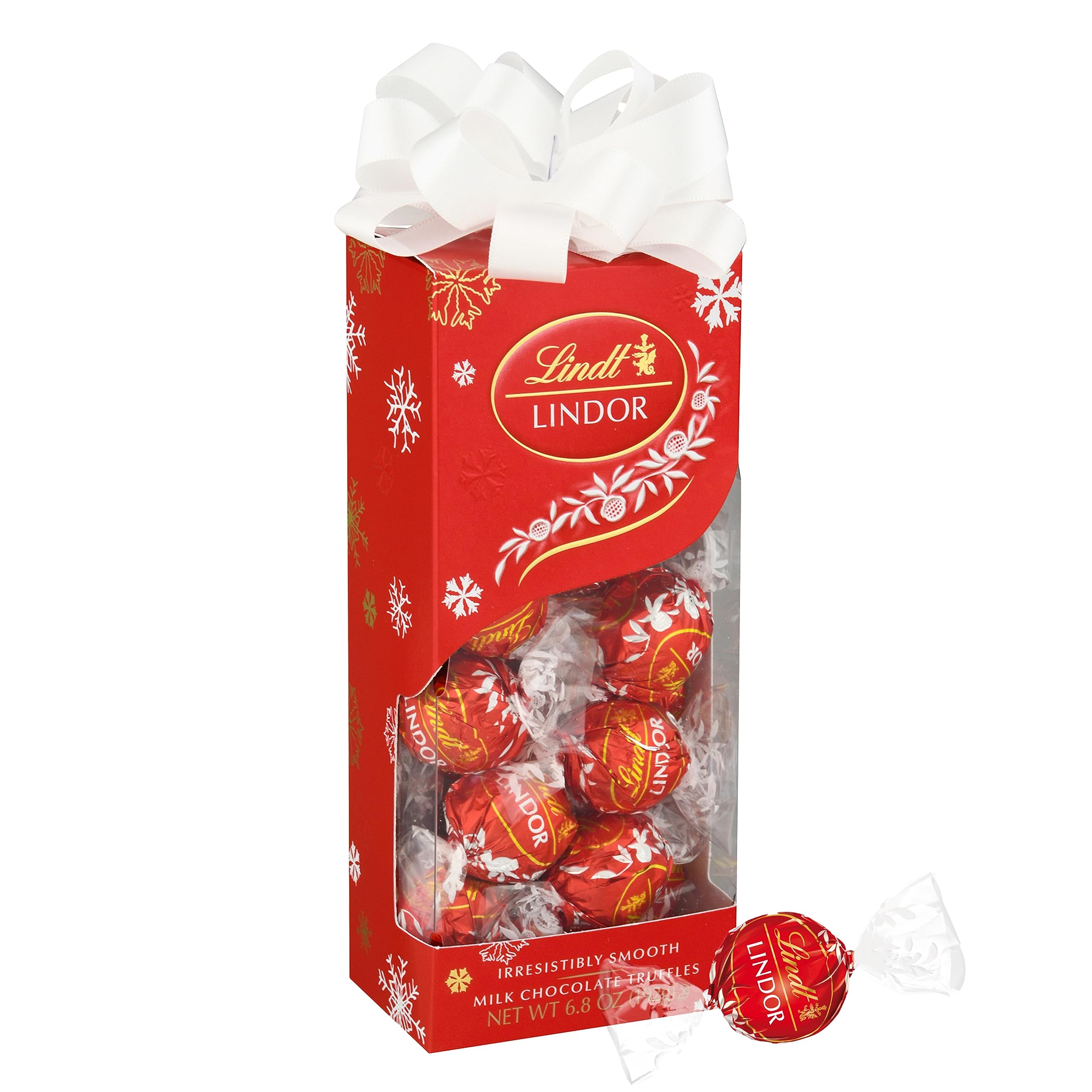 Lindt LINDOR Milk Chocolate Truffles Gift Box - Smooth Melting Center, 6.8 oz - Perfect for Holidays, Birthdays & Corporate Gifts