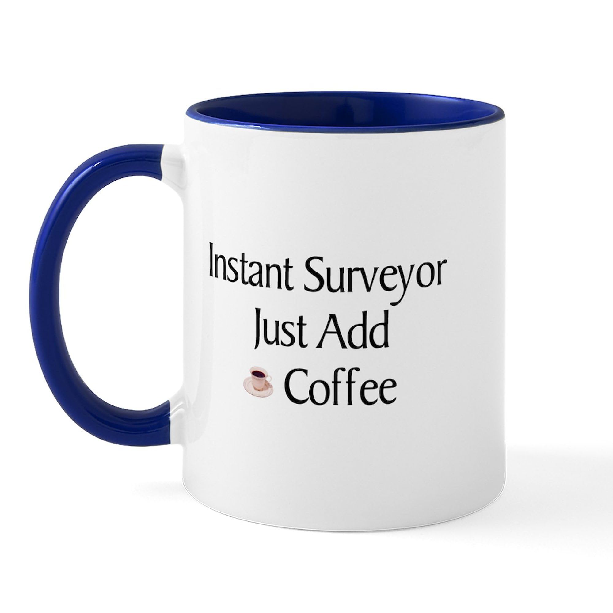 Surveyor Mug 11 oz (325 ml) - Ceramic Coffee Cup with Handle - Perfect for Office, Home & Gifts - Insulated Hot & Cold Drinkware for Tea, Coffee & Cocoa