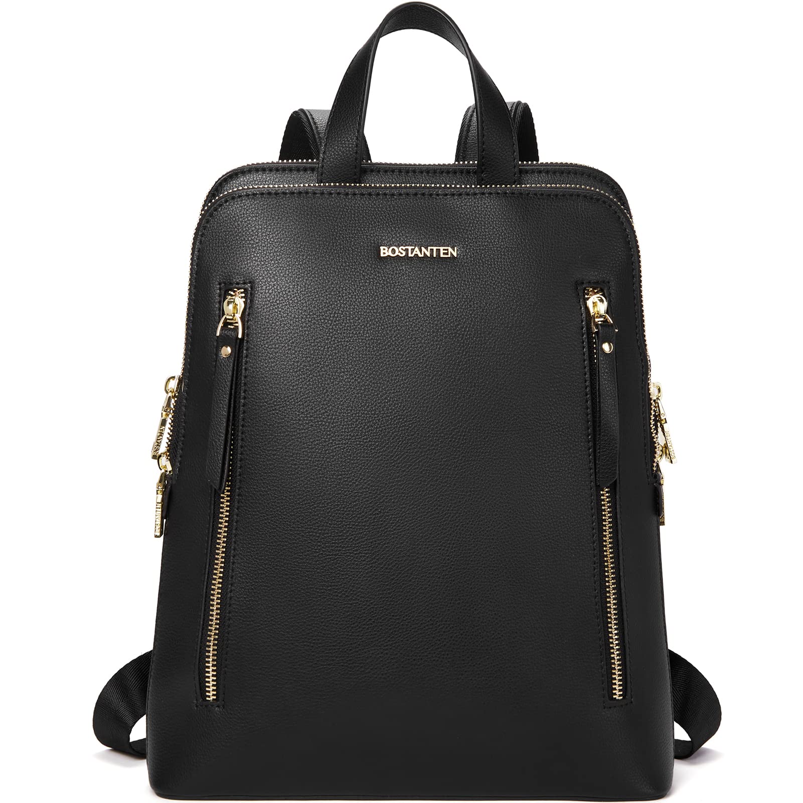 BOSTANTEN Genuine Leather Backpack for Women - Stylish Laptop Backpack for Work, Travel & College - Durable Shoulder Bag for Daily Commute & Outdoor Adventures