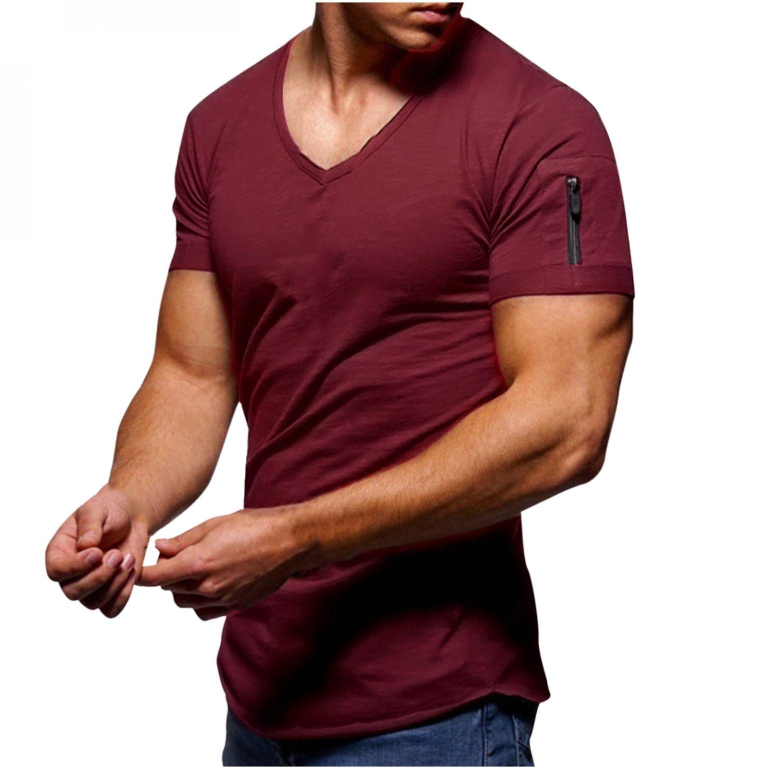 Men's Polo Shirts - Muscle Fit Workout T-Shirt for Gym & Bodybuilding | Active Short Sleeve Tee for Men | Perfect for Training, Sports & Casual Wear