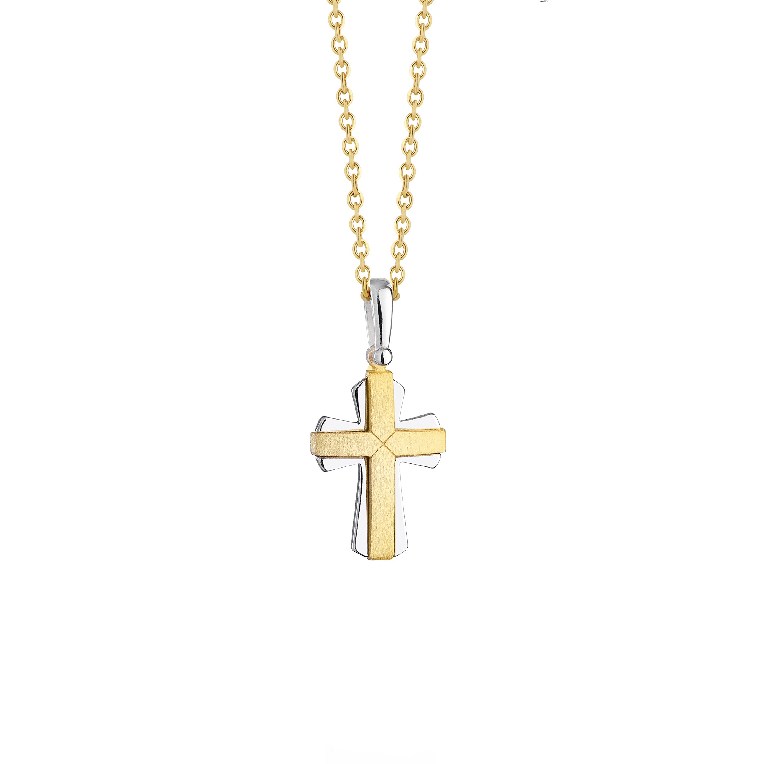 Adjustable Gold Cross Pendant Necklace for Girls & Boys - 333 Gold Plated Jewelry, Perfect Baby Gift & Confectionery Present for Baptism, Birthday & Special Occasions