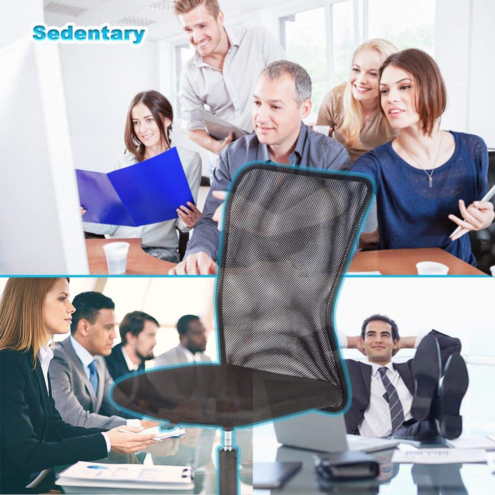 Best Ergonomic Office Chair - Mesh Computer Desk Chair with Lumbar Support, Armless Modern Executive Swivel Rolling Chair for Home & Office Workspace (Black) - Perfect for Long Hours Sitting, Gaming & Remote Work