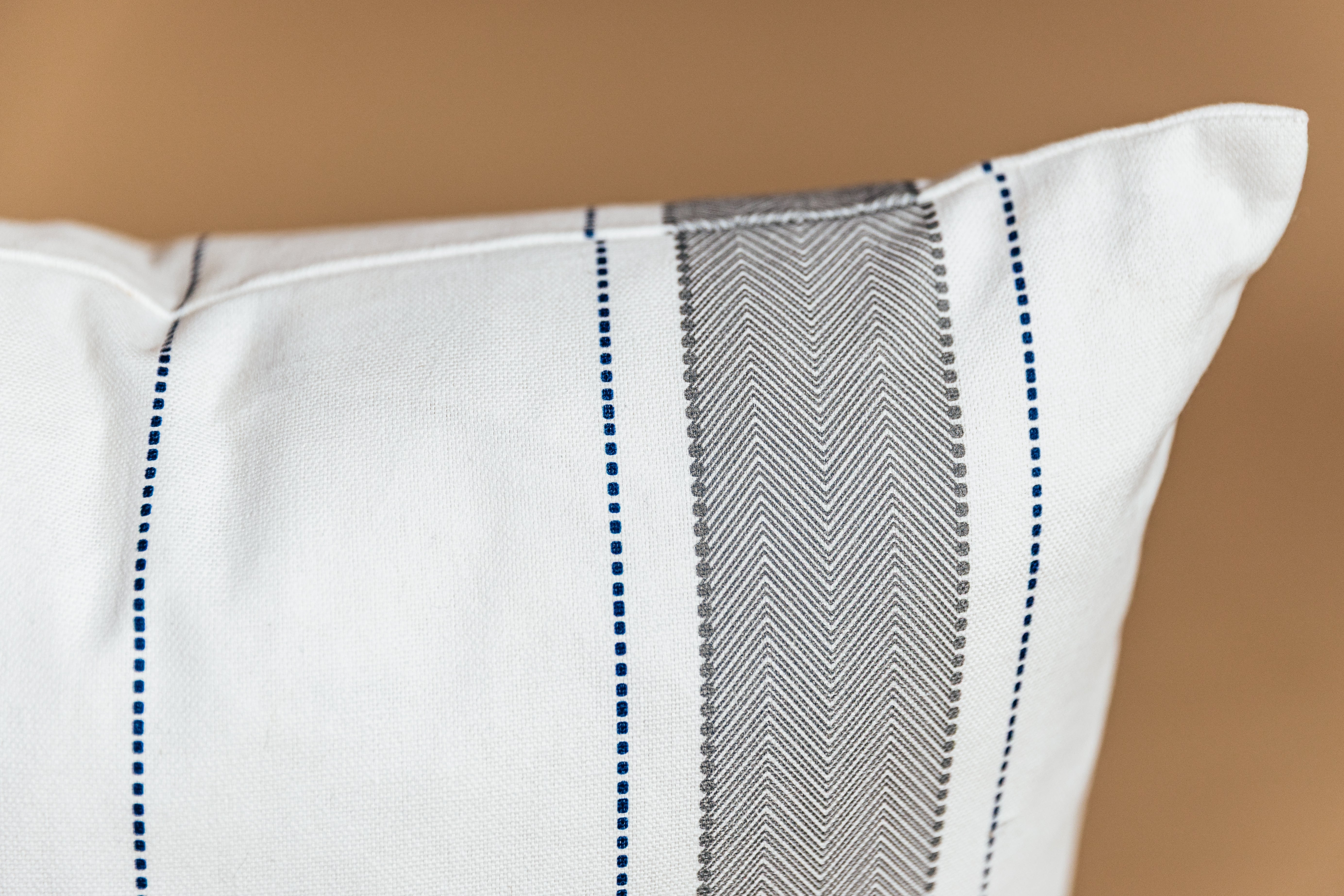 Ethan Medium Pillow Cover - Soft & Breathable Cotton Pillowcase for Home Decor, Bedroom, Living Room, Sofa - 20x26 Inches, White