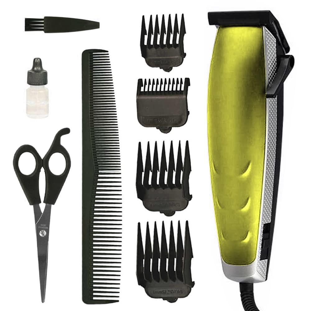 Professional Corded Hair Trimmer for Men - Precision Grooming Kit for Home Barbering & Beard Styling