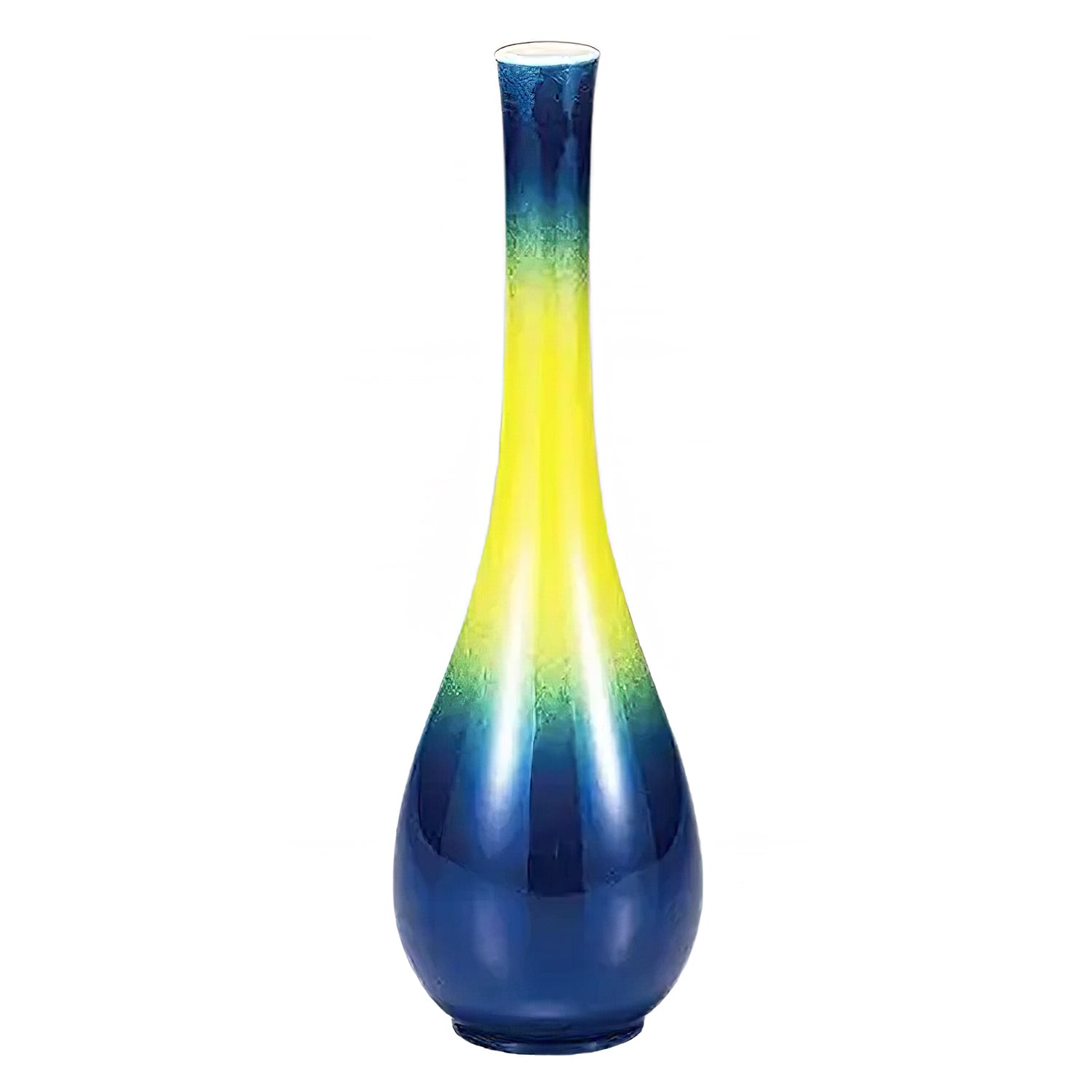 Exquisite Kutani Ware Porcelain Single Flower Vase - Yuusai Style Japanese Handcrafted Home Decor for Living Room & Dining Table Centerpiece