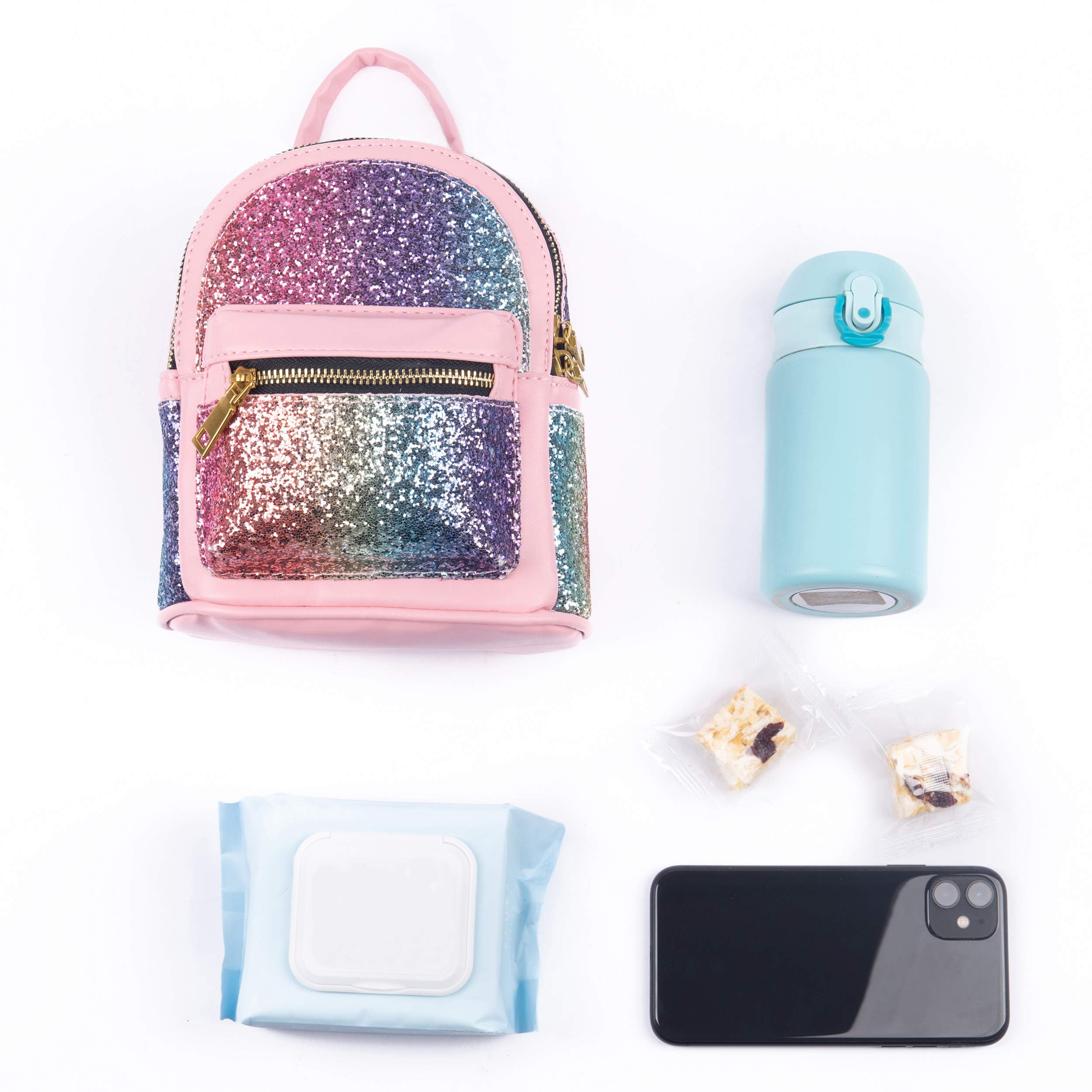 Sparkly Mini Backpack for Women - Convertible Shoulder Bag & Crossbody Purse with Rhinestones | Perfect for Travel, Parties & Everyday Use